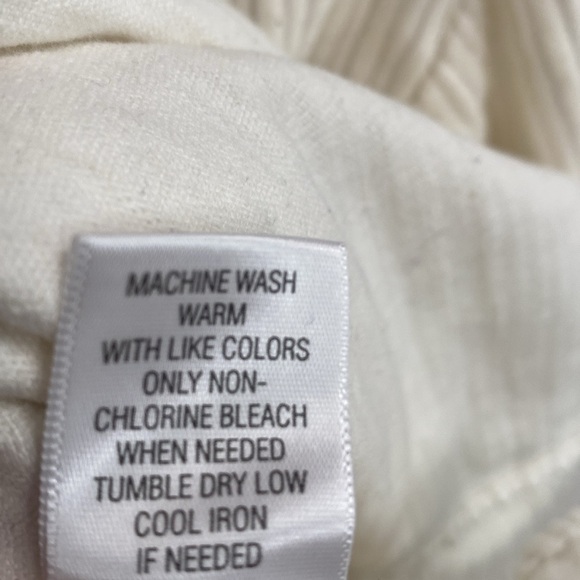 croft & barrow button down front Longsleeve cream corduroy Shirt/Jacket, XL, NEW - Picture 6 of 11